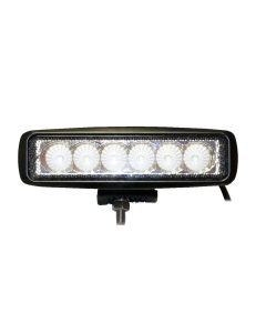 Lampe de travail LED 6" x 1 3/4" claire 6 diodes 18W (90°)