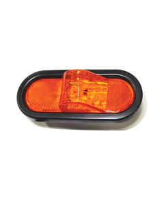 Lumière de position LED de 6 1/2" x 2 1/4" ambre 15 diodes