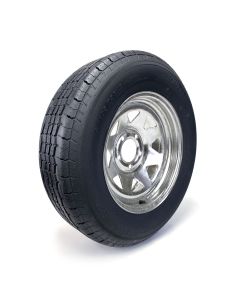 Pneu radial ST205/75R15 8 plis LRD 2150 lbs Westlake et jante 15" 5 trous galvanisée