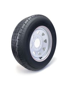 Pneu radial ST205/75R15 8 plis LRD 2150 lbs Westlake et jante 15" 6 trous rally