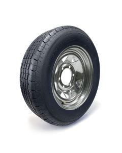 Pneu radial ST205/75R15 8 plis LRD 2150 lbs Westlake et jante 15" 6 trous galvanisée