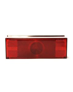 Lumière de position inc. gauche 8" x 3" rouge pour véhicule récréatif