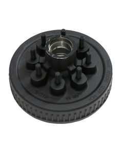 Tambour de 12" x 2" à 8 goujons 5/8" B.C. 6,5" 7K à graisse seul DEXTER