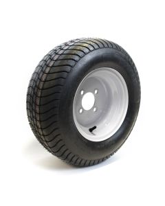 Pneu 20.5" x 8" x 10" 12 plis LRF 1670 lbs Hakuba et jante 10" 4 trous blanche Pneu 20.5" x 8" x 10" 12 plis LRF 1670 lbs Hakuba et jante 10" 4 trous blanche