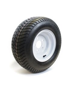 Pneu 20.5" x 8" x 10" 12 plis LRF 1670 lbs Hakuba et jante 10" 5 trous blanche