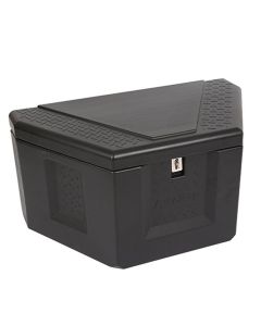 Coffre triangulaire 36" x 19 1/2" x 17 3/4" plastique noir DEEZEE