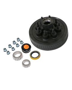 Tambour de 12" x 2" à 8 goujons 5/8" B.C. 6,5" 7K à graisse complet DEXTER