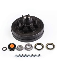 Tambour de 12" x 2" à 8 goujons 9/16" B.C. 6,5" 7K à graisse complet FRAMECO