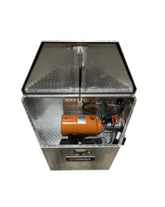 Unité hydraulique de 2 gallons double-action avec coffre en aluminium