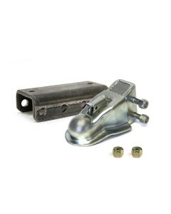 Coupleur de 2 5/16" 14K et channel court de 20K en zinc avec locknut (quincaillerie incluse)