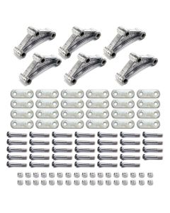 Quincaillerie quadruple 5,5K avec liens mobiles courts sans main d'attache