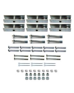 Quincaillerie quadruple industrielle 6K sans main d'attache