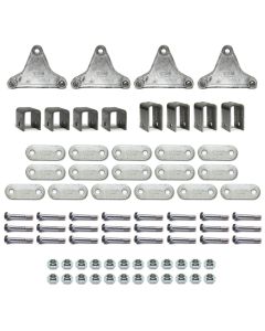 Quincaillerie triple 2K-3,5K avec liens mobiles moyens et écrous stover