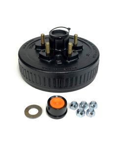 Tambour 10" x 2 1/4" 5 goujons 1/2" B.C. 4,5" 3,5K assemblé et graissé complet FRAMECO