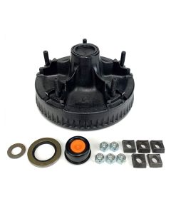 Tambour/moyeu de 12" x 2" à 5 goujons 9/16" 7K maison mobile graissé et assemblé complet FRAMECO