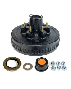 Tambour de 12" x 2" à 6 goujons 1/2" B.C. 5,5" 6K graissé et assemblé complet FRAMECO