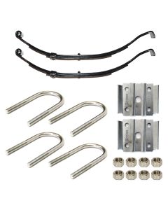 Ensemble de ressorts 1,6K à glissière 3L 24 1/2" x 1 3/4" pour tube de 2" avec quinc.