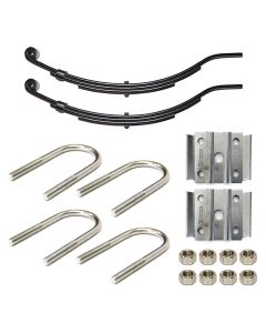 Ensemble de ressorts 3,4K à glissière 3L 24 1/2" x 1 3/4" pour tube de 2" avec quinc.