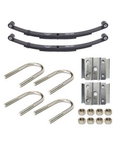 Ensemble de ressorts 4K à 2 yeux 3L 25 1/4" x 1 3/4" pour tube de 2" avec quinc.