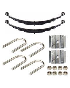 Ensemble de ressorts 3K à 2 yeux 4L 23 1/2" x 1 3/4" pour tube de 2" avec quinc.