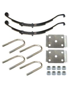 Ensemble de ressorts 3,4K à glissière 3L 24 1/2" x 1 3/4" pour tube de 3" avec quinc.