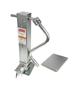 Vérin ajustable 12K zinc avec poignée avant et base renforcie et plaque à souder RAM