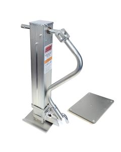 Vérin ajustable 12K zinc poignée de côté et base renforcie avec plaque à souder RAM