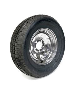 Pneu radial 205/75R14 8 plis LRD 2040 lbs Castle Rock et jante 14" 5 trous galvanisée