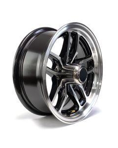 Jante 13" x 6" 5 trous 1710 lbs aluminium noir Osprey et centre de roue