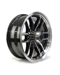 Jante 16" x 7" 6 trous 3300 lbs aluminium noir Osprey et centre de roue