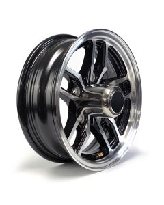 Jante 12" x 5" 5 trous 1520 lbs aluminium noir Osprey et centre de roue