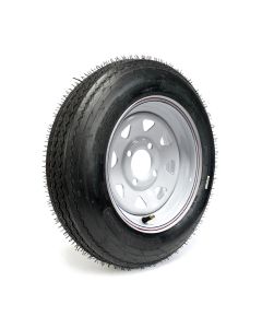 Pneu 4.80-12 6 plis LRC 990 lbs Roadguider et jante 12" 4 trous rally