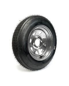 Pneu 4.80-12 6 plis LRC 990 lbs Roadguider et jante 12" 4 trous galvanisée