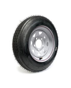 Pneu 4.80-12 6 plis LRC 990 lbs Roadguider et jante 12" 5 trous rally