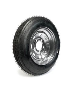 Pneu 4.80-12 6 plis LRC 990 lbs Roadguider et jante 12" 5 trous galvanisée