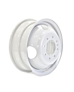 Jante 16" x 6" 8 trous 3000 lbs double blanche