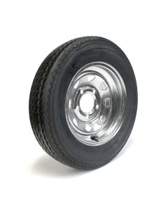 Pneu 530-12 6 plis LRC 1050 lbs Hakuba et jante 12" 5 trous galvanisée