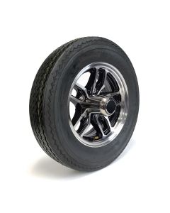 Pneu 530-12 6 plis LRC 1050 lbs Hakuba et jante 12" 5 trous aluminium noir Osprey