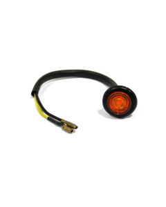 Lumière de gabarit LED de 3/4" ambre à clip (fil gainé)