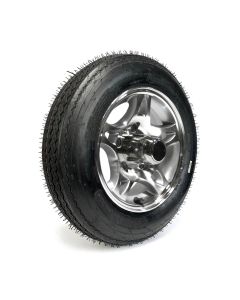 Pneu 4.80-12 6 plis LRC 990 lbs Roadguider et jante 12" 5 trous aluminium modèle-S5