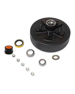 Tambour de 10" x 2 1/4" à 5 goujons 1/2" B.C. 5" 3,5K à graisse complet DEXTER