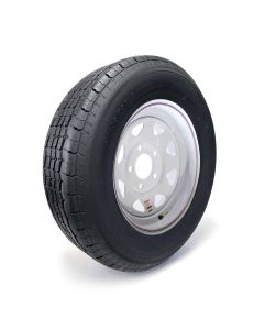 Pneu radial ST205/75R15 8 plis LRD 2150 lbs Westlake et jante 15" 5 trous 5" B.C. rally