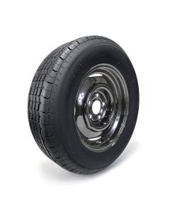 Pneu radial ST205/75R15 8 plis LRD 2150 lbs Westlake et jante 15" 5 trous noire