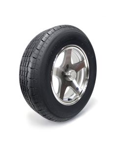 Pneu radial ST205/75R15 8 plis LRD 2150 lbs Westlake et jante 15" 5 trous Five Star aluminium