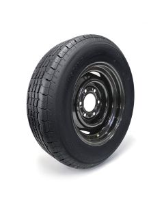 Pneu radial ST205/75R15 8 plis LRD 2150 lbs Westlake et jante 15" 6 trous noire