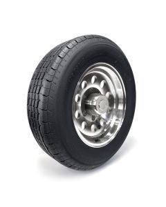 Pneu radial ST205/75R15 8 plis LRD 2150 lbs Westlake et jante 15" 6 trous modulaire aluminium