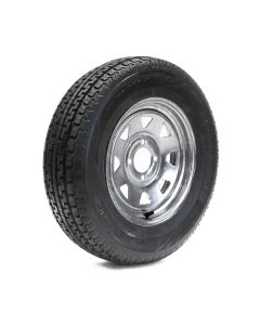 Pneu radial 175/80R13 6 plis LRC 1360 lbs Sterling et jante 13" 4 trous galvanisée