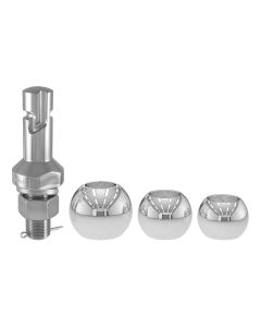 Boule 1 7/8", 2" et 2 5/16" interchangeable 3,5K-6K-8K chrome tige 1" x 2-1/4" CURT