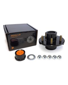 Moyeu à 5 goujons 1/2" B.C. 4,5" 3,5K assemblé et graissé complet (en boîte) FRAMECO