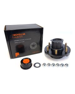 Moyeu à 6 goujons 1/2" B.C. 5,5" 6K assemblé et graissé complet (en boîte) FRAMECO